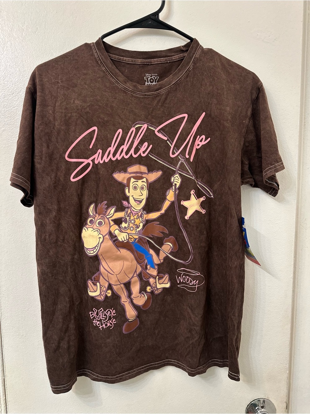 Disney Brown 'Saddle Up' Woody Graphic Short Sleeve Tee